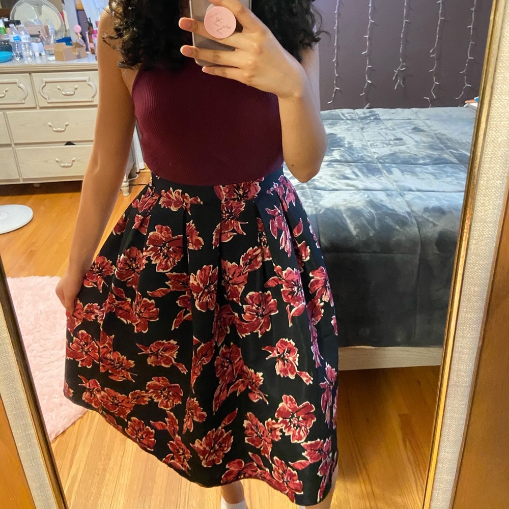 Forever 21 contemporary collection full midi skirt